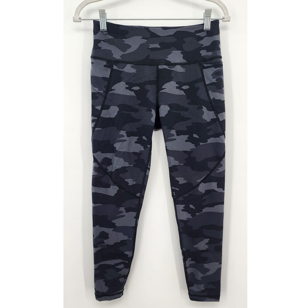 Sweaty Betty The Power 7/8 Black Grey Camo Athletic Leggings Small
